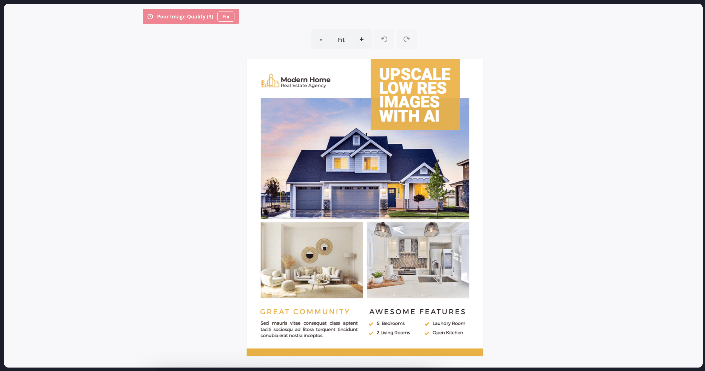 AI Image Upscaling Editor